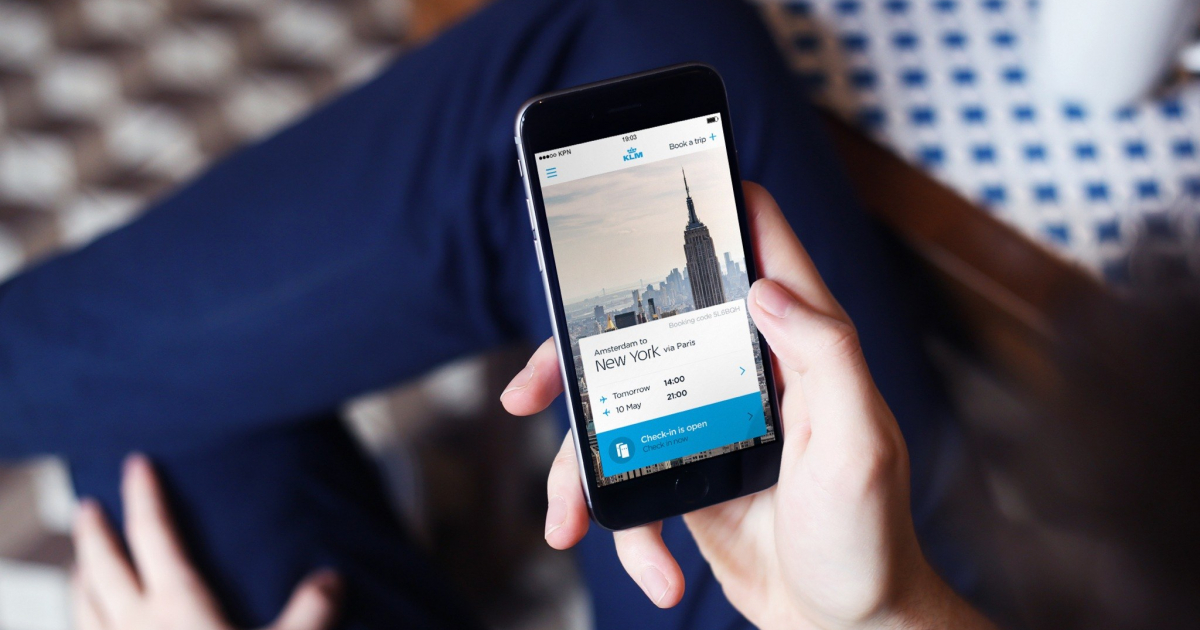 KLM mobile and watch app