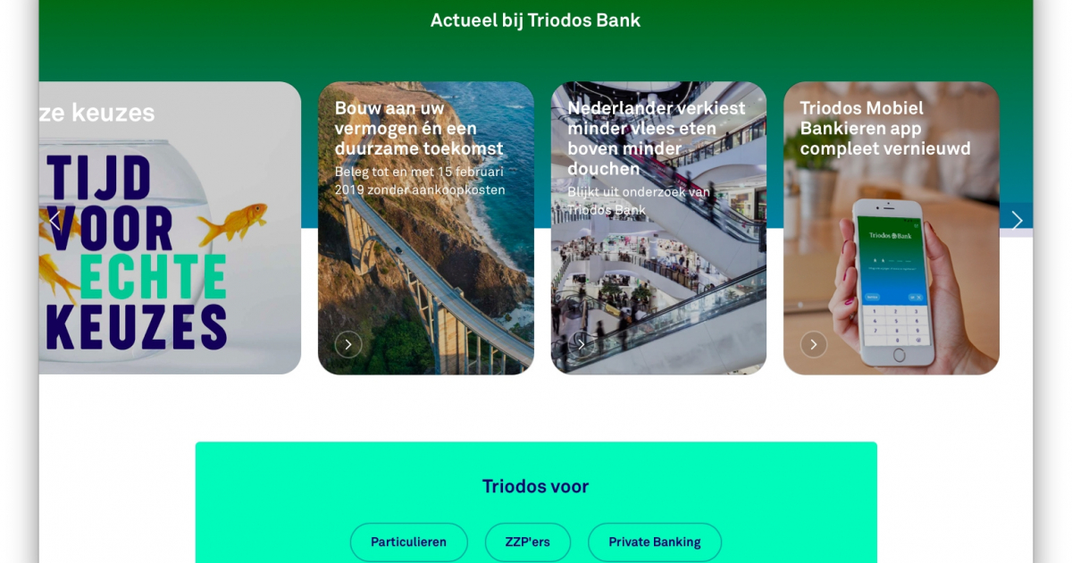 Triodos international publishing platform