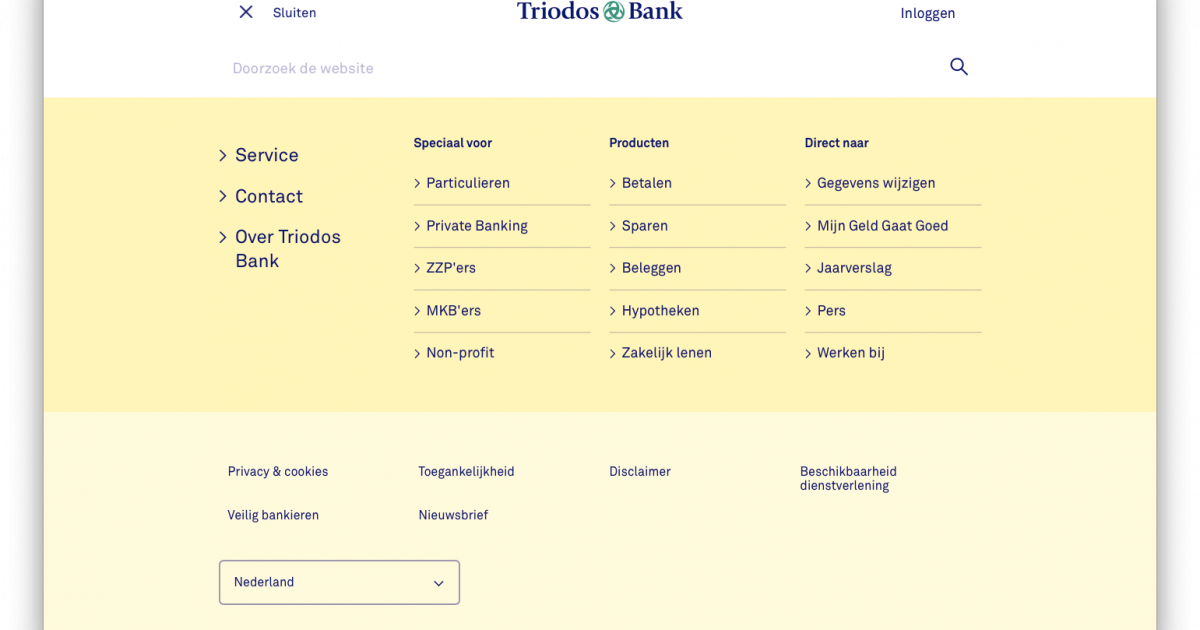 Triodos international publishing platform